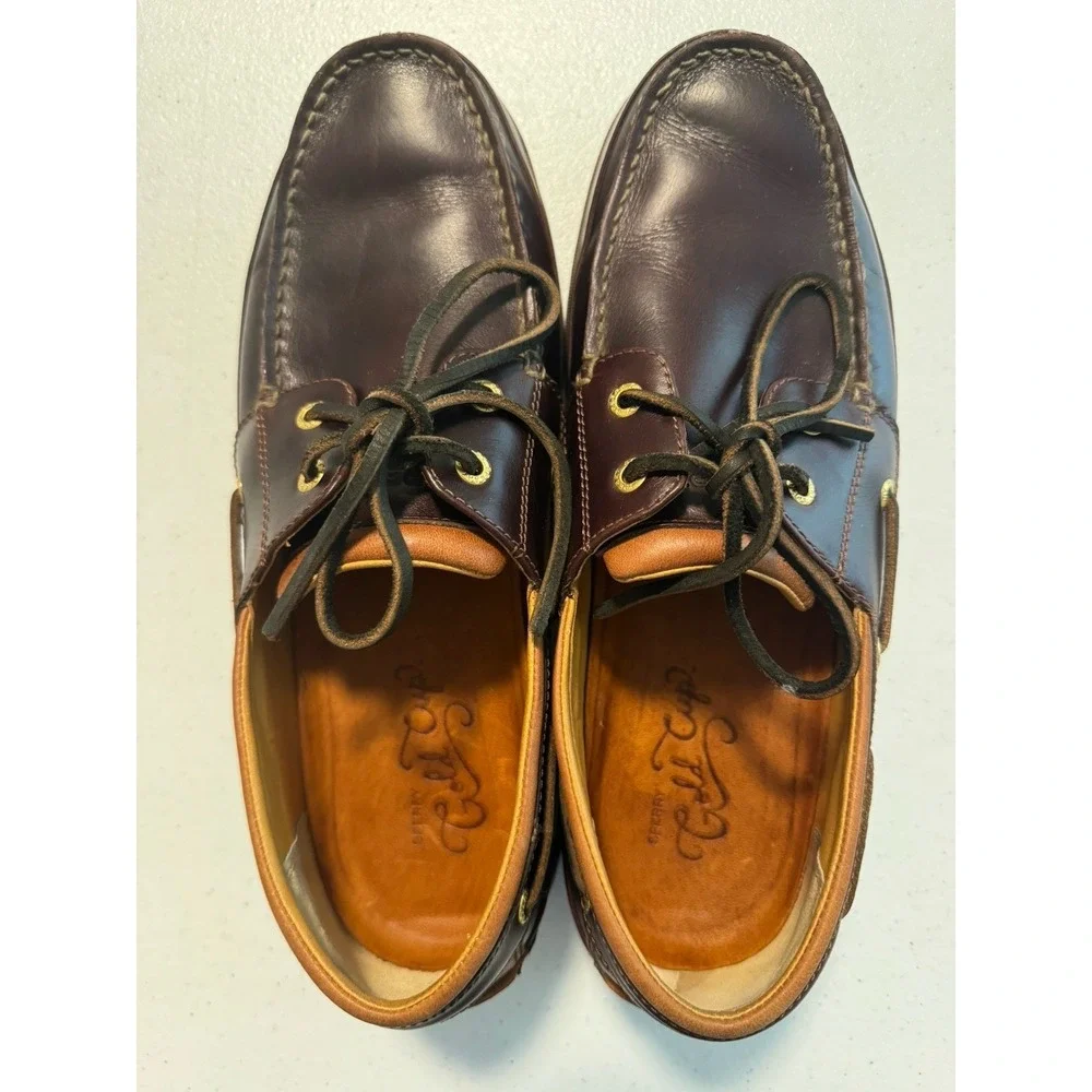 Sperry Gold Cup ASV Amaretto Men's Size 10.5 M Leather Boat Shoes Preppy Sailing